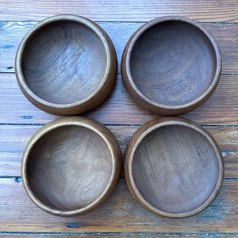 NWT Vintage Goodwood Thailand Genuine Teak bowls Set of 4